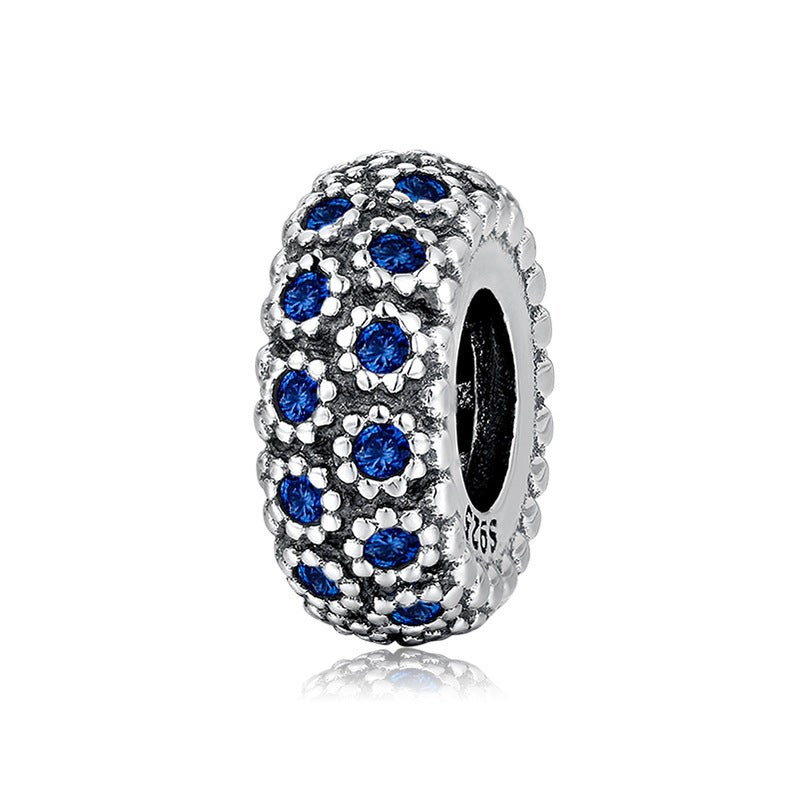 Zircon Floret Spacer Beads in 925 Sterling Silver
