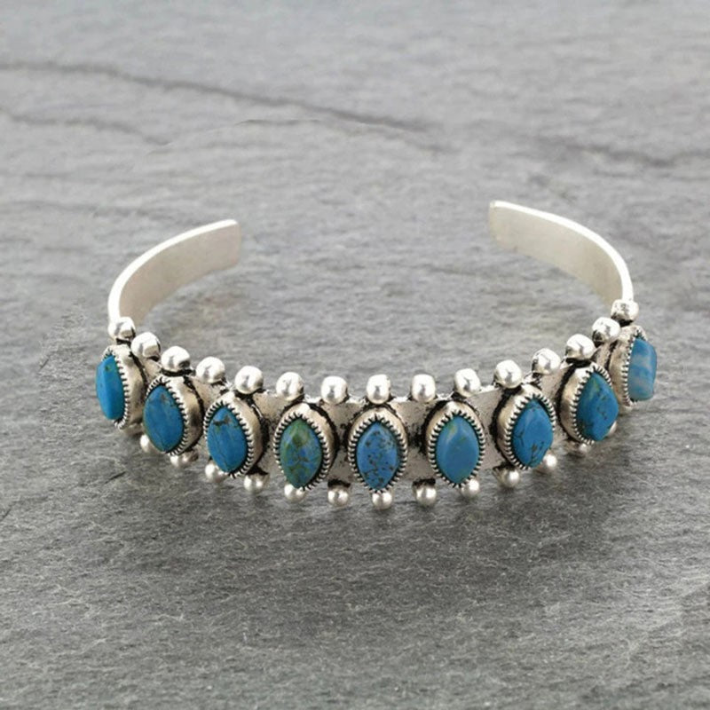Faux Turquoise Cuff Bracelet