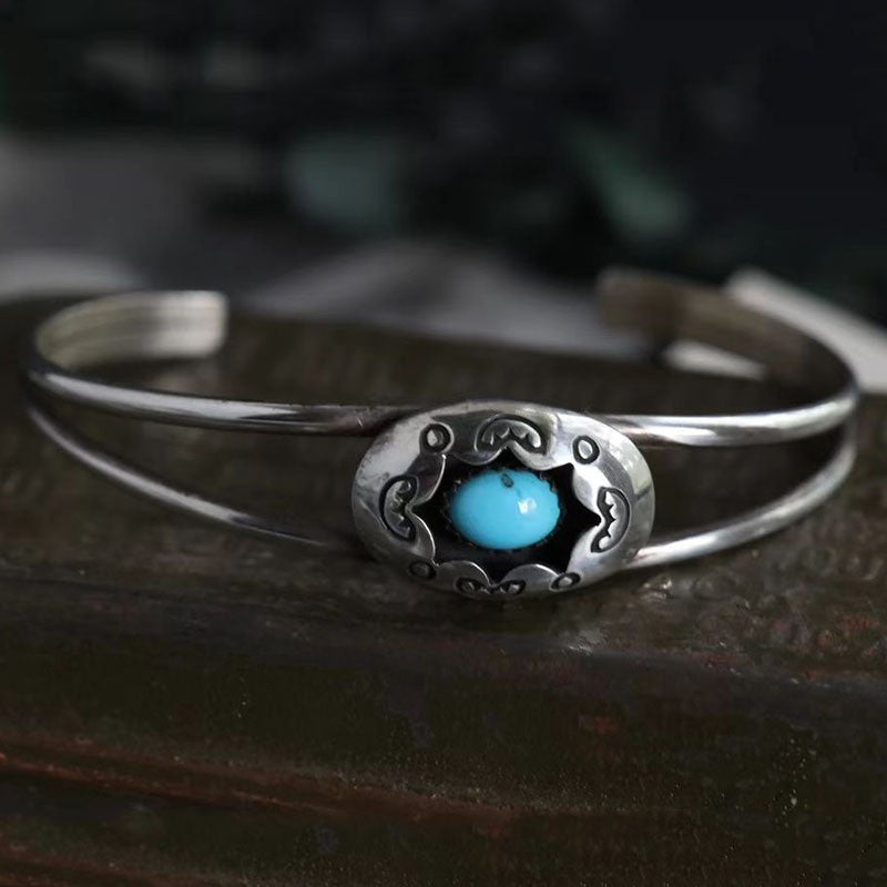 Faux Turquoise Cuff Bracelet
