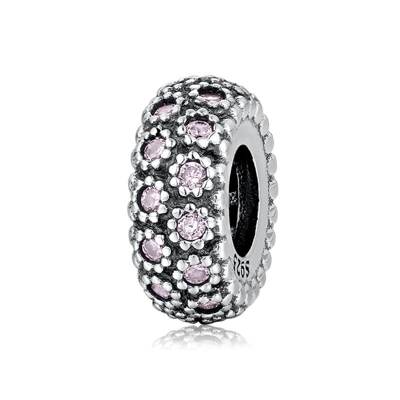 Zircon Floret Spacer Beads in 925 Sterling Silver