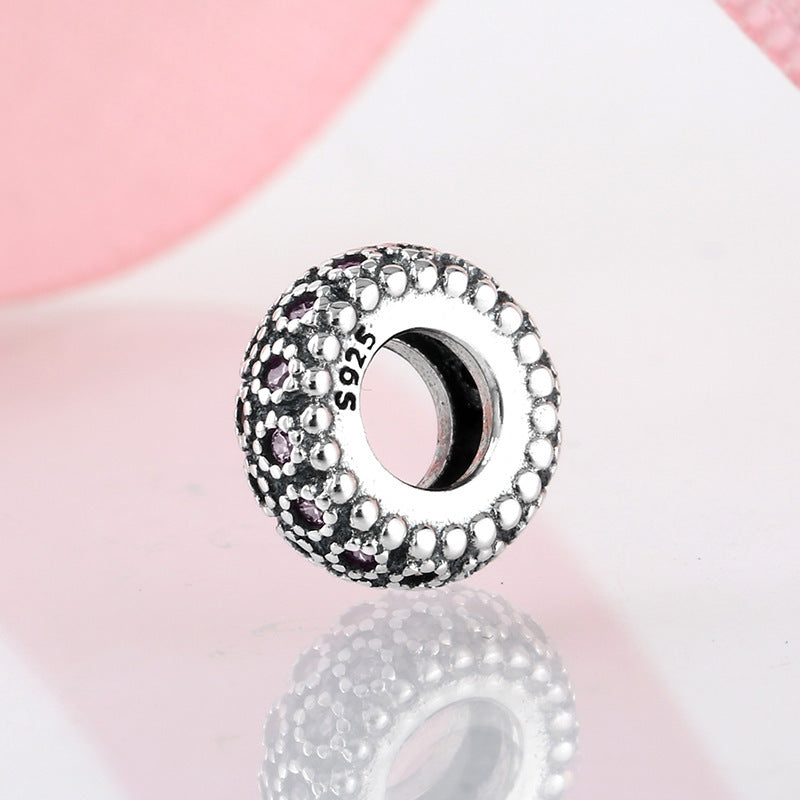 Zircon Floret Spacer Beads in 925 Sterling Silver