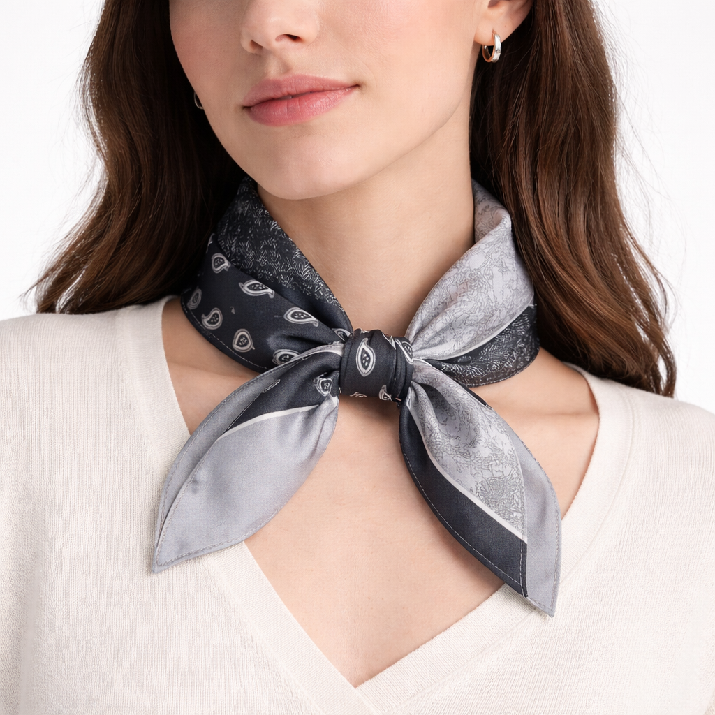 Paisley Mix Printed Silk Scarf