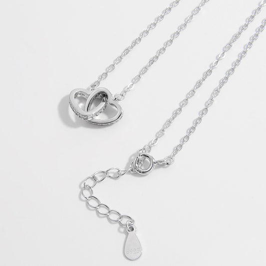 4ever Connected 💕 Heart Necklace in 925 Sterling Silver