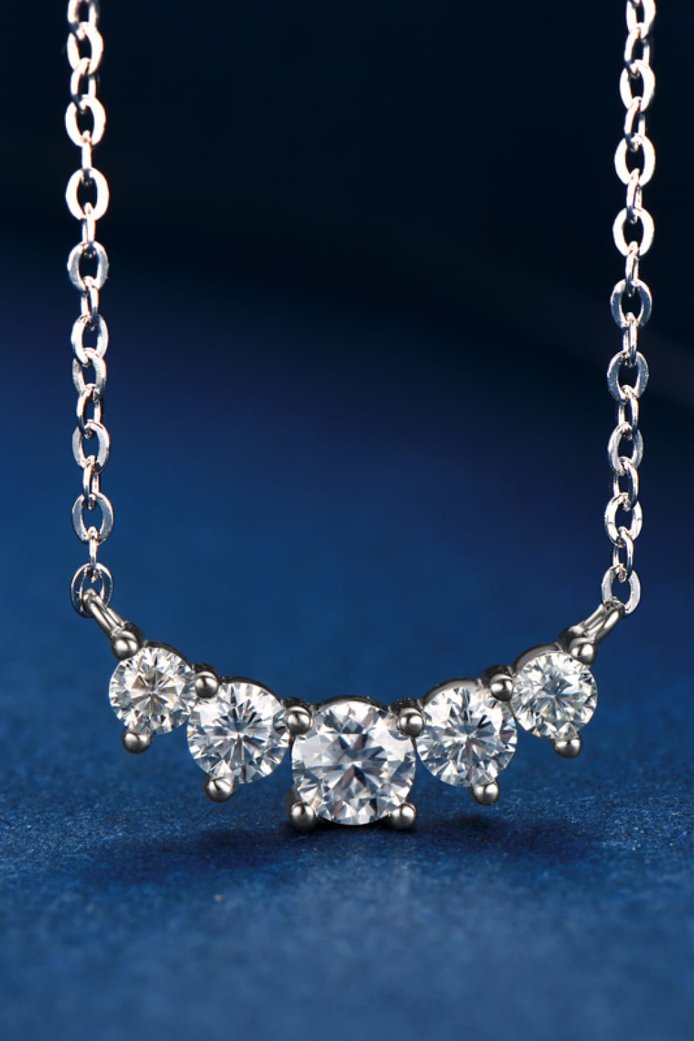 Charm & Dazzle Arc Moissanite Necklace