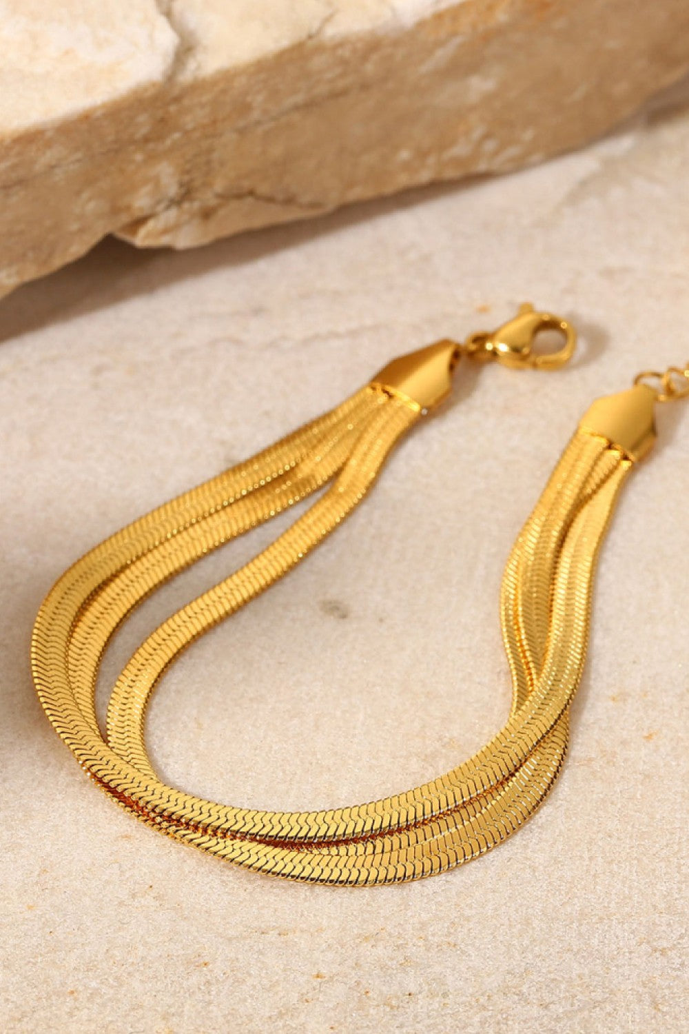 Three Layer Snake Chain Bracelet