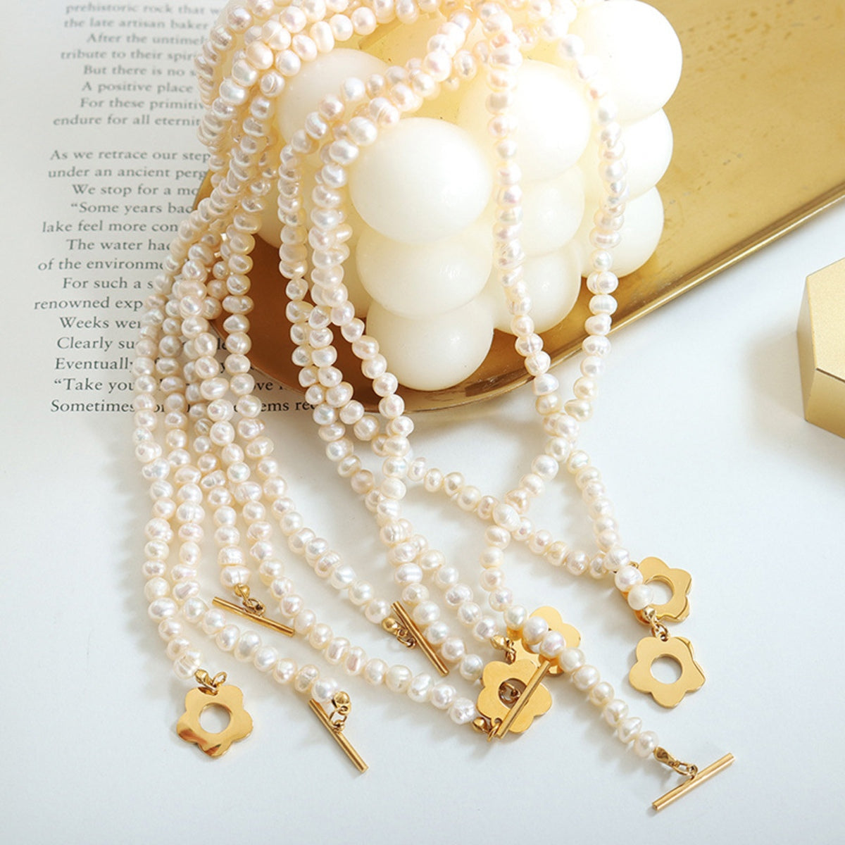 Charming Freshwater Pearl Bloom Necklace