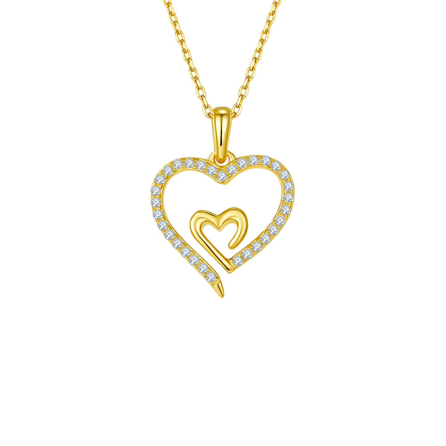 Heart to Heart Pendant Necklace