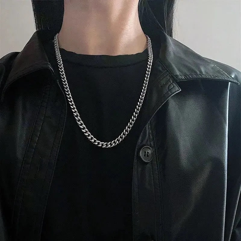 Classic Cuban Link Titanium Steel Necklace