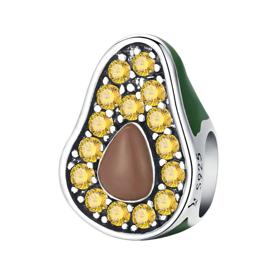 Avocado Charm Sterling Silver S925