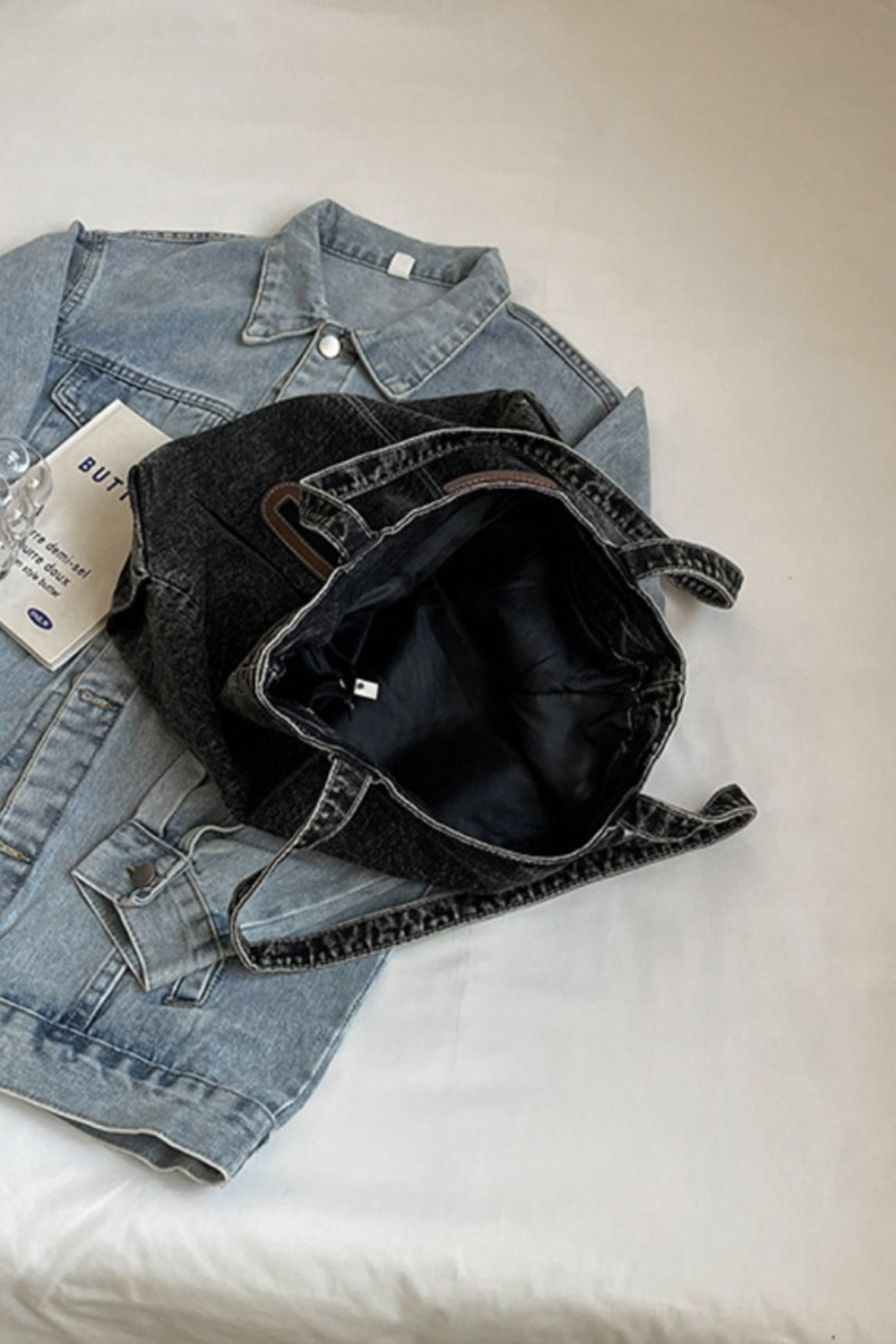 Everyday Denim Tote Bag