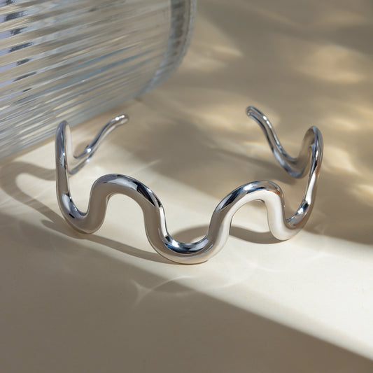 Wavelength Stainless Steel Bracelet