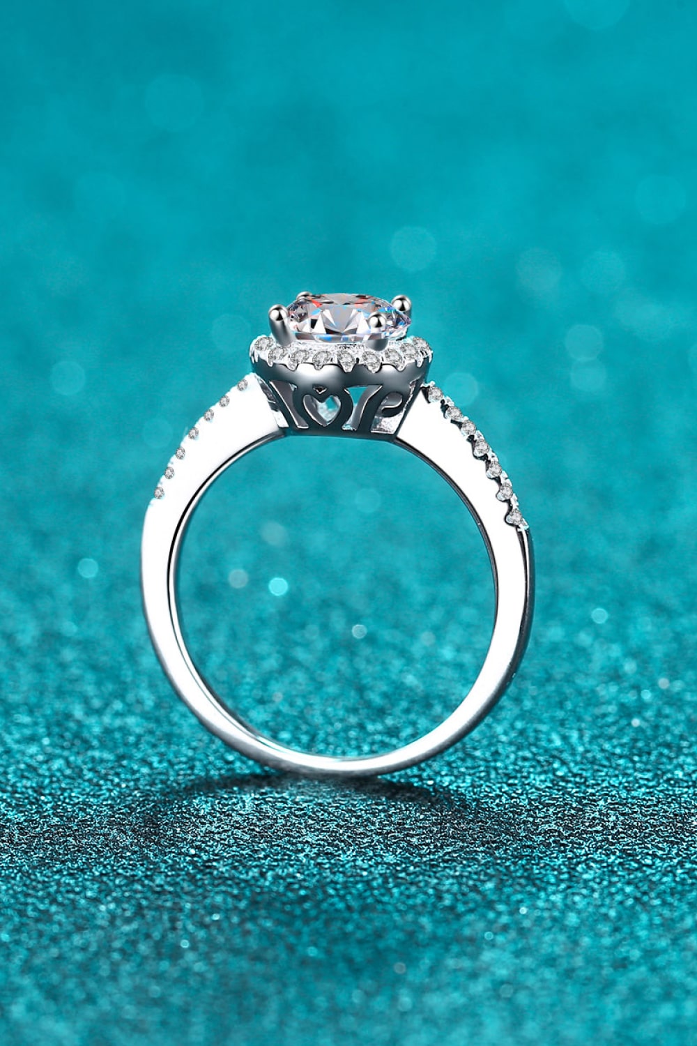 Glamour & Grace 1/2 Carat Moissanite Ring