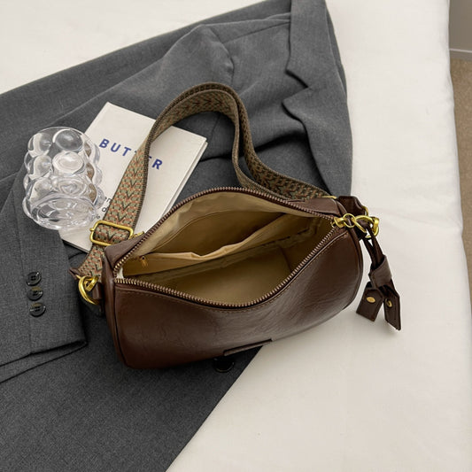 Woven Strap Saddle Bag