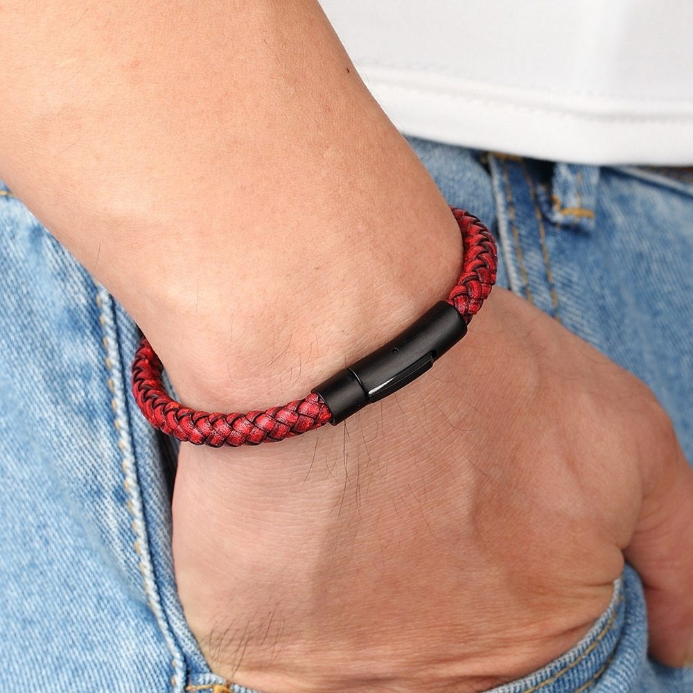 Classic Leather Woven Bracelet
