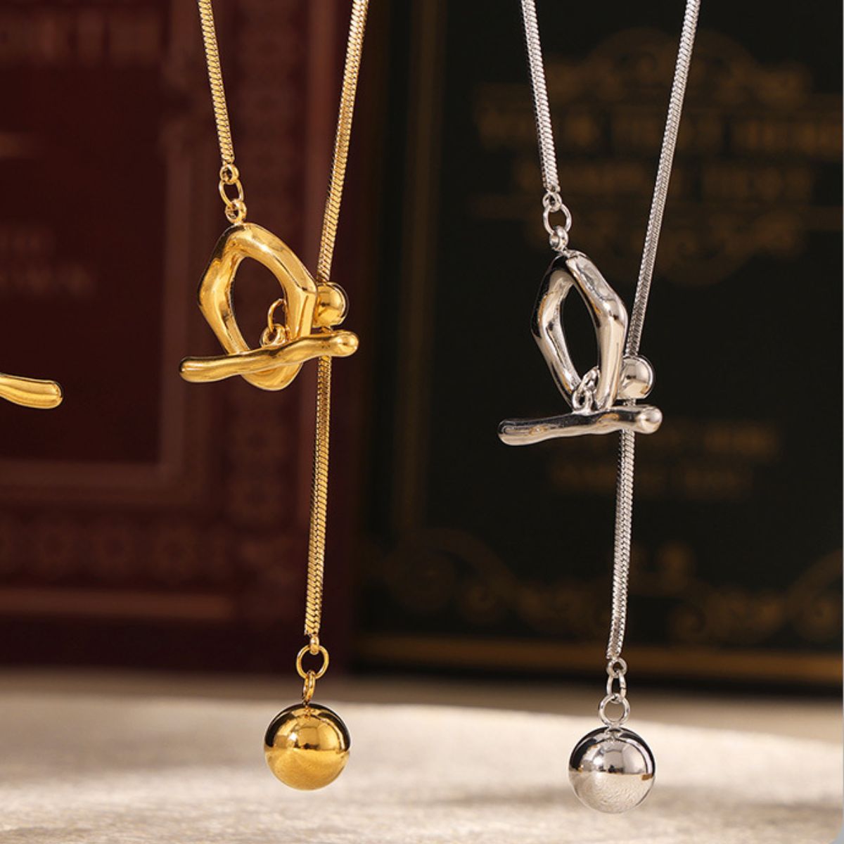 Charm & Dazzle Fashion Lariat Gold or Silver