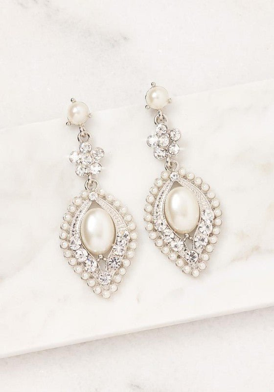 Vintage Pearl Luxe Drop Earrings