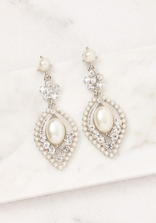 Vintage Pearl Luxe Drop Earrings