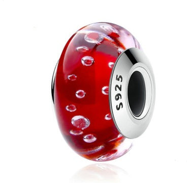 925 Sterling Silver Spacer Accessory Glass Beads