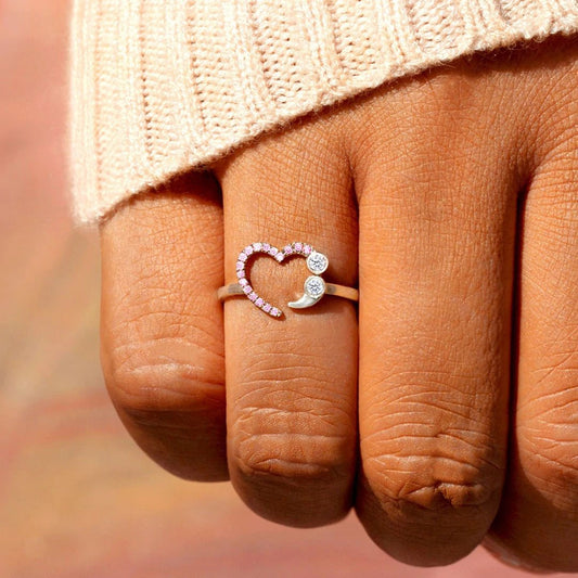 Sweet Love 925 Sterling Silver & Zircon Ring
