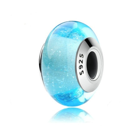925 Sterling Silver Spacer Accessory Glass Beads