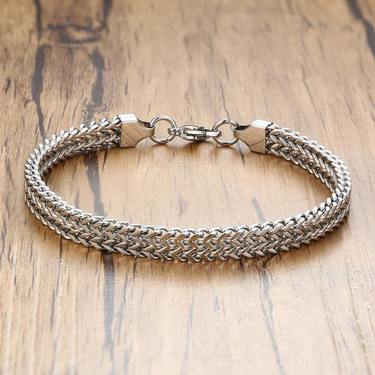 Stainless Steel Curb Chain Bracelet