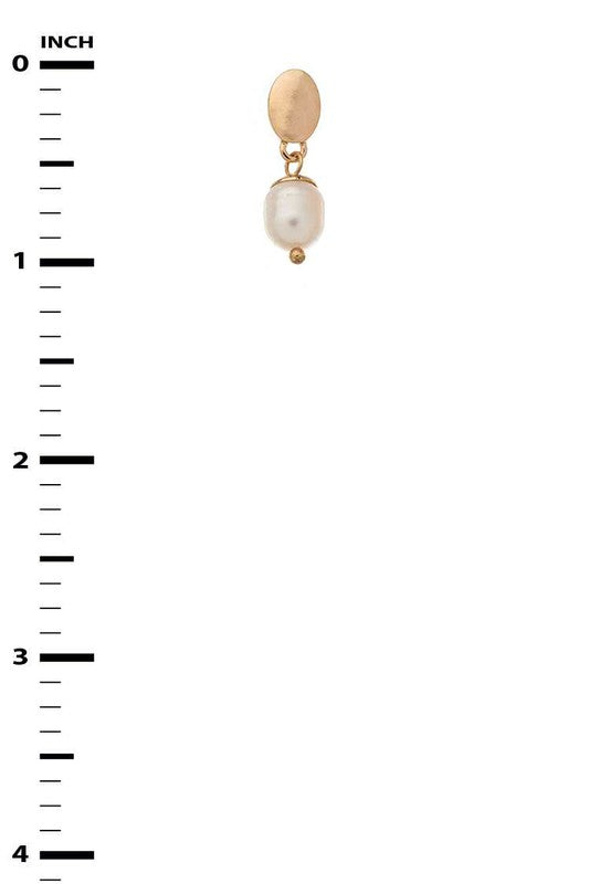 Genuine Culture Pearl Drop Petite Earrings