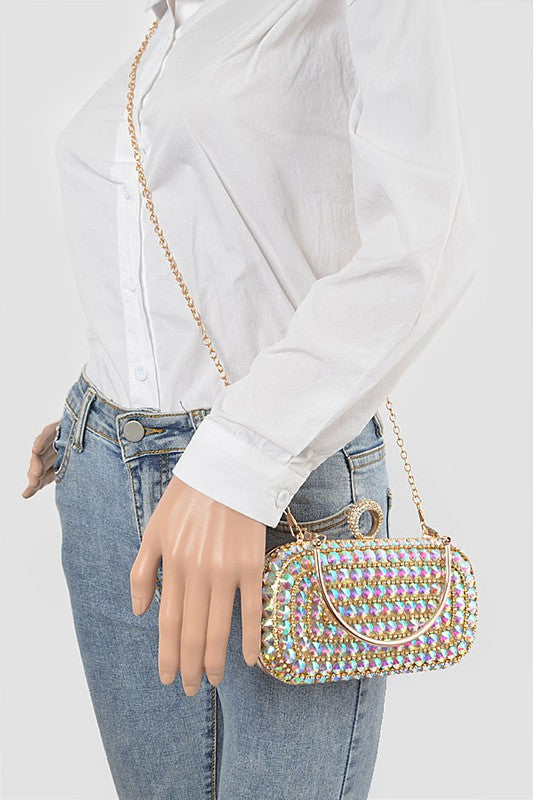 Starlet Crystal Convertible Box Clutch