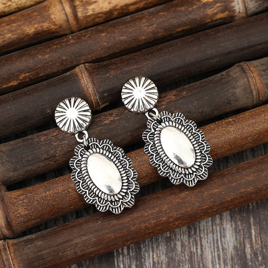Vintage Styled Floral Drip Earrings