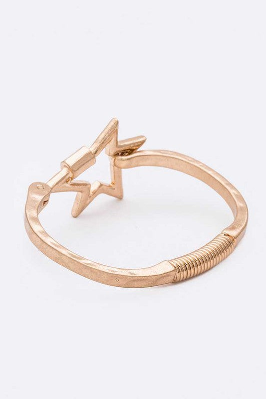 Supernova Hammered Bangle Bracelet