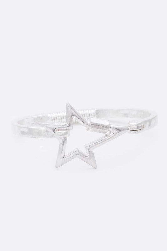 Supernova Hammered Bangle Bracelet