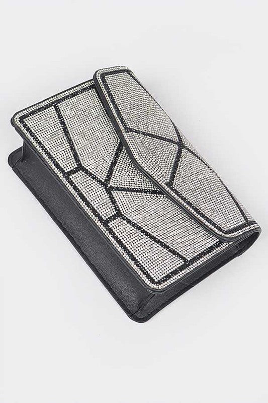 Hollywood Glitz & Glamour Rhinestone Clutch Bag