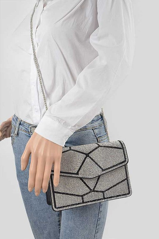 Hollywood Glitz & Glamour Rhinestone Clutch Bag