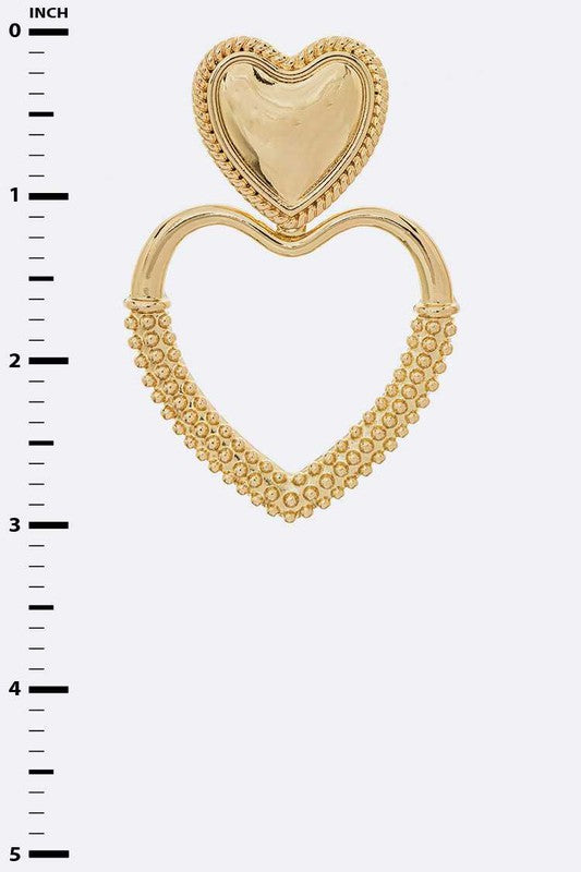 Heart Shape Clip On Earrings