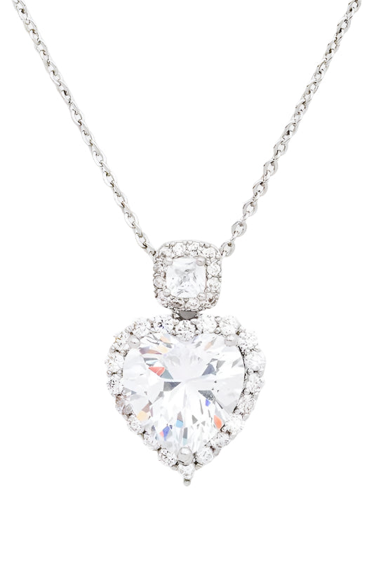 Luminous Heart Spark Pendant Necklace