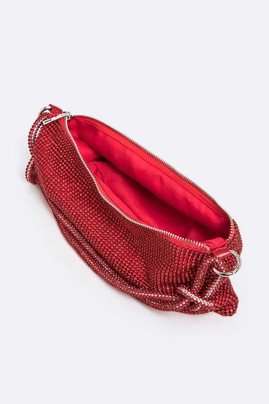 Soft Rhinestone Shoulder Bag