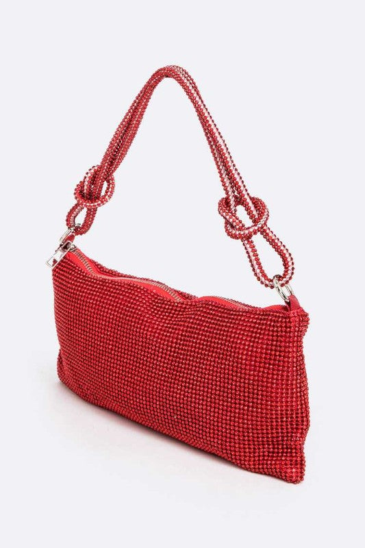Soft Rhinestone Shoulder Bag