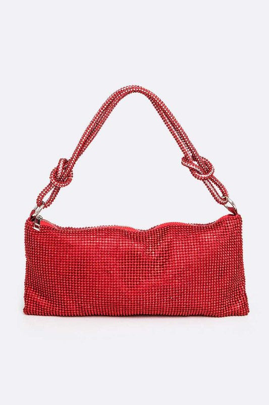 Soft Rhinestone Shoulder Bag