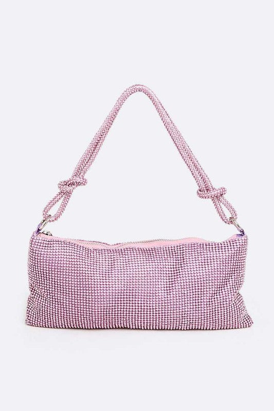 Soft Rhinestone Shoulder Bag