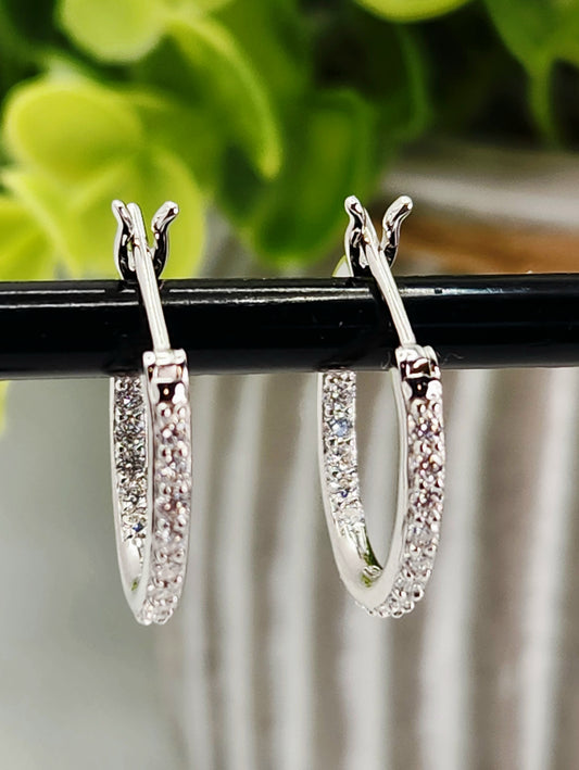 Celeste Moissanite Hoop Earrings