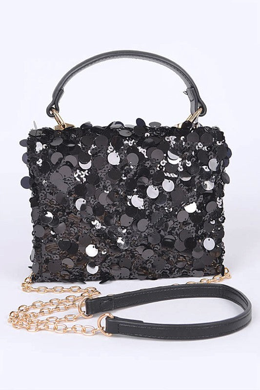 Glam & Go Large Sequin Crossbody Bag