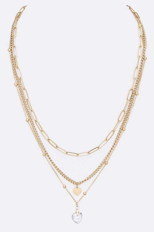 Hearts of Fire Layered Necklace