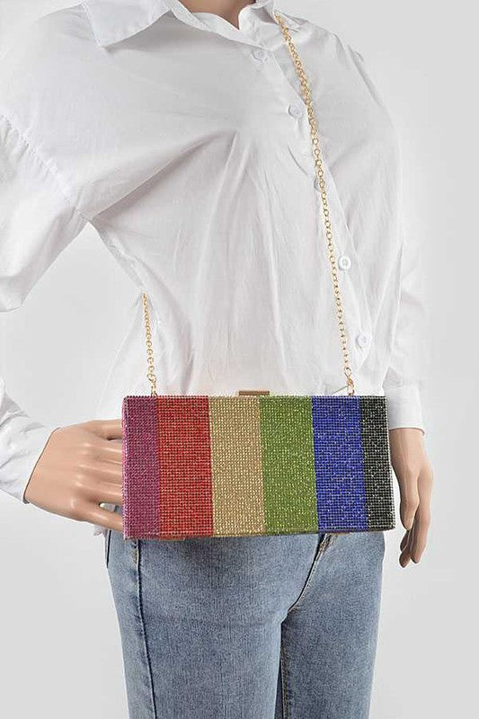Rainbow Spectrum Box Clutch