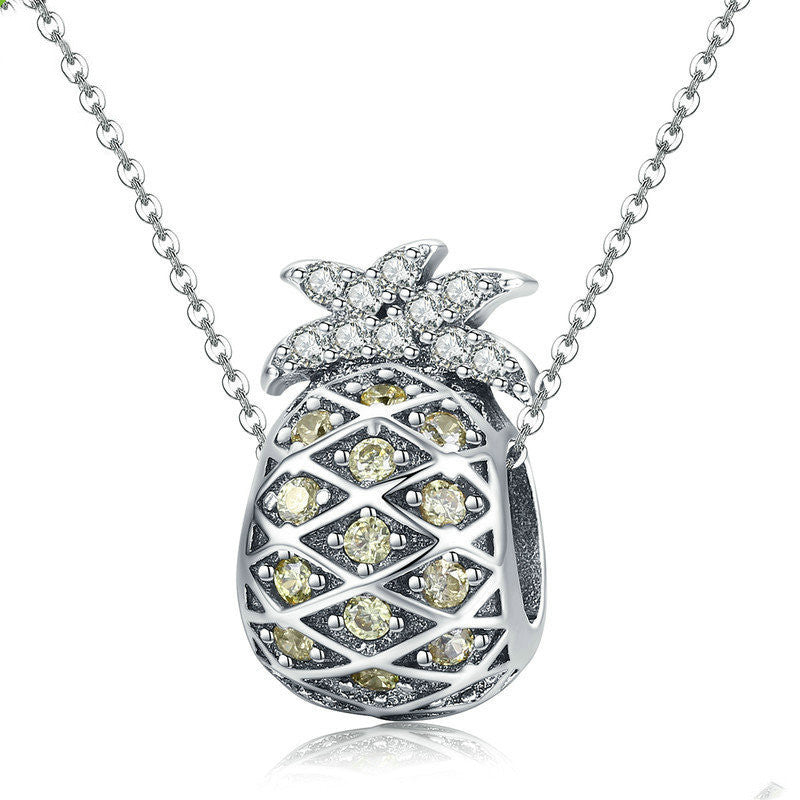 Pineapple Charm in S925 Sterling Silver