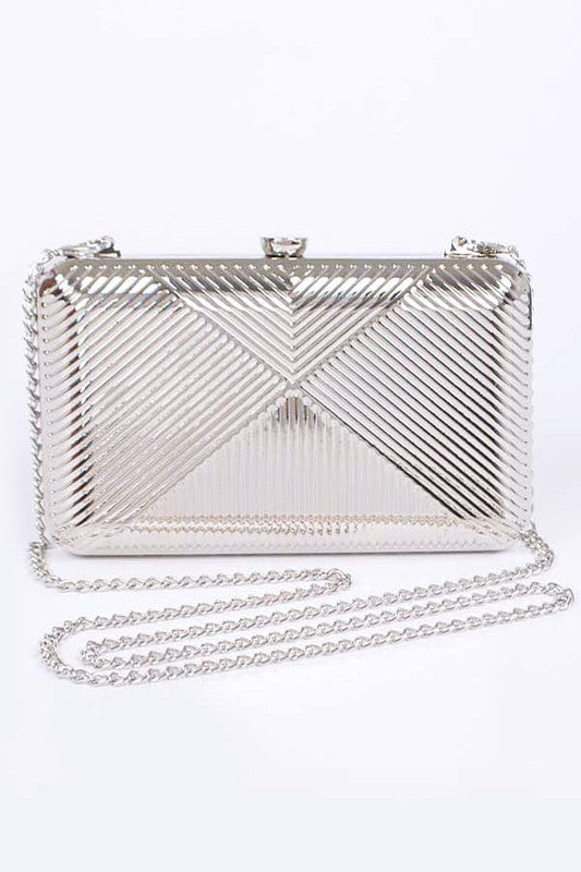 Charm & Dazzle Metallic Clutch Bag