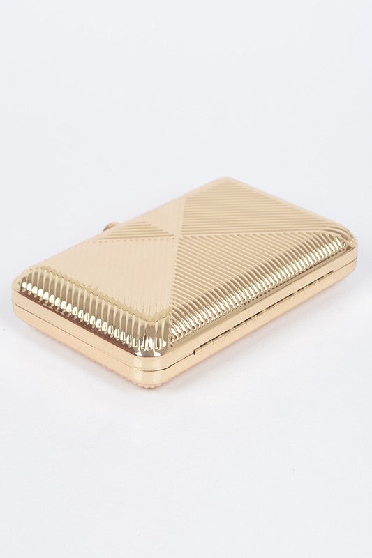 Charm & Dazzle Metallic Clutch Bag
