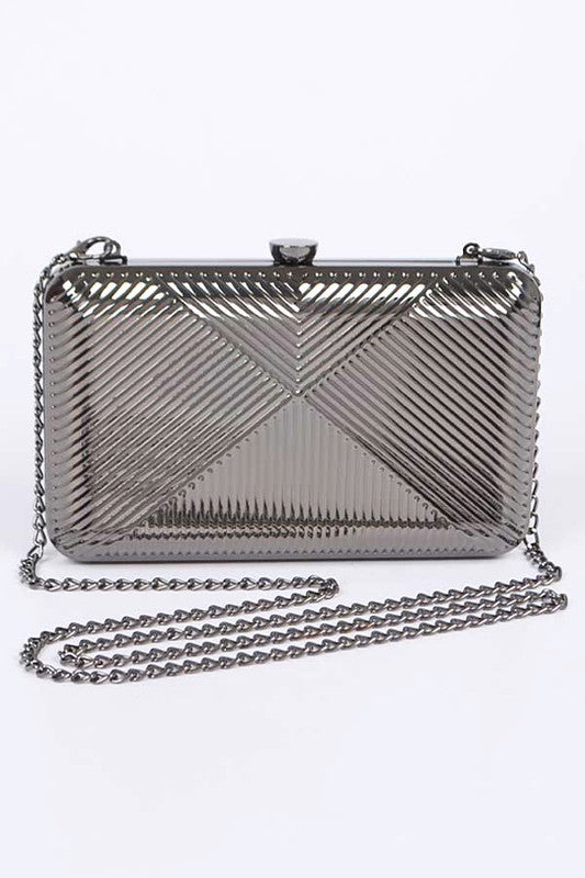 Charm & Dazzle Metallic Clutch Bag