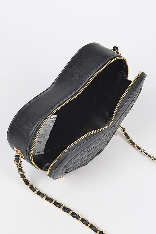The Heartbeat Quilted Crossbody Bag