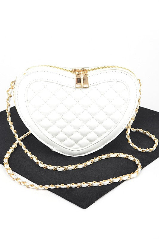 The Heartbeat Quilted Crossbody Bag