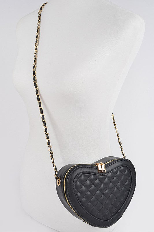 The Heartbeat Quilted Crossbody Bag