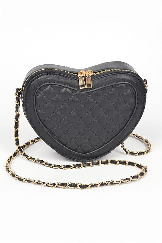 The Heartbeat Quilted Crossbody Bag